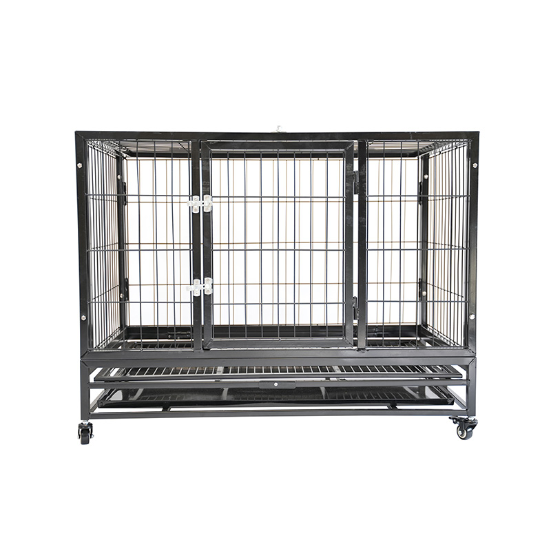 DH120-3 Dleacht Trom Foldable Miotal Cage Cage Peataí Cat Agus Madraí